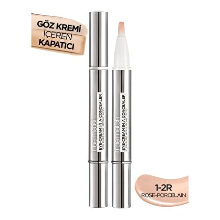 L'Oréal Paris True Match Göz Kremi İçeren Kapatıcı [ 2'si 1 Arada ] 1-2R